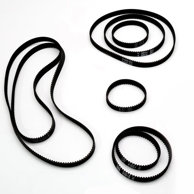 Uenhoy 8 Pcs 2GT 3D Printer Timing Belt 6mm Width, 2GT-6 Closed Loop Rubber Belt 110mm 112mm 122mm 158mm 200mm 280mm 300mm 400mm, 3D Printer Motor Cog Drive Belt - Image 5
